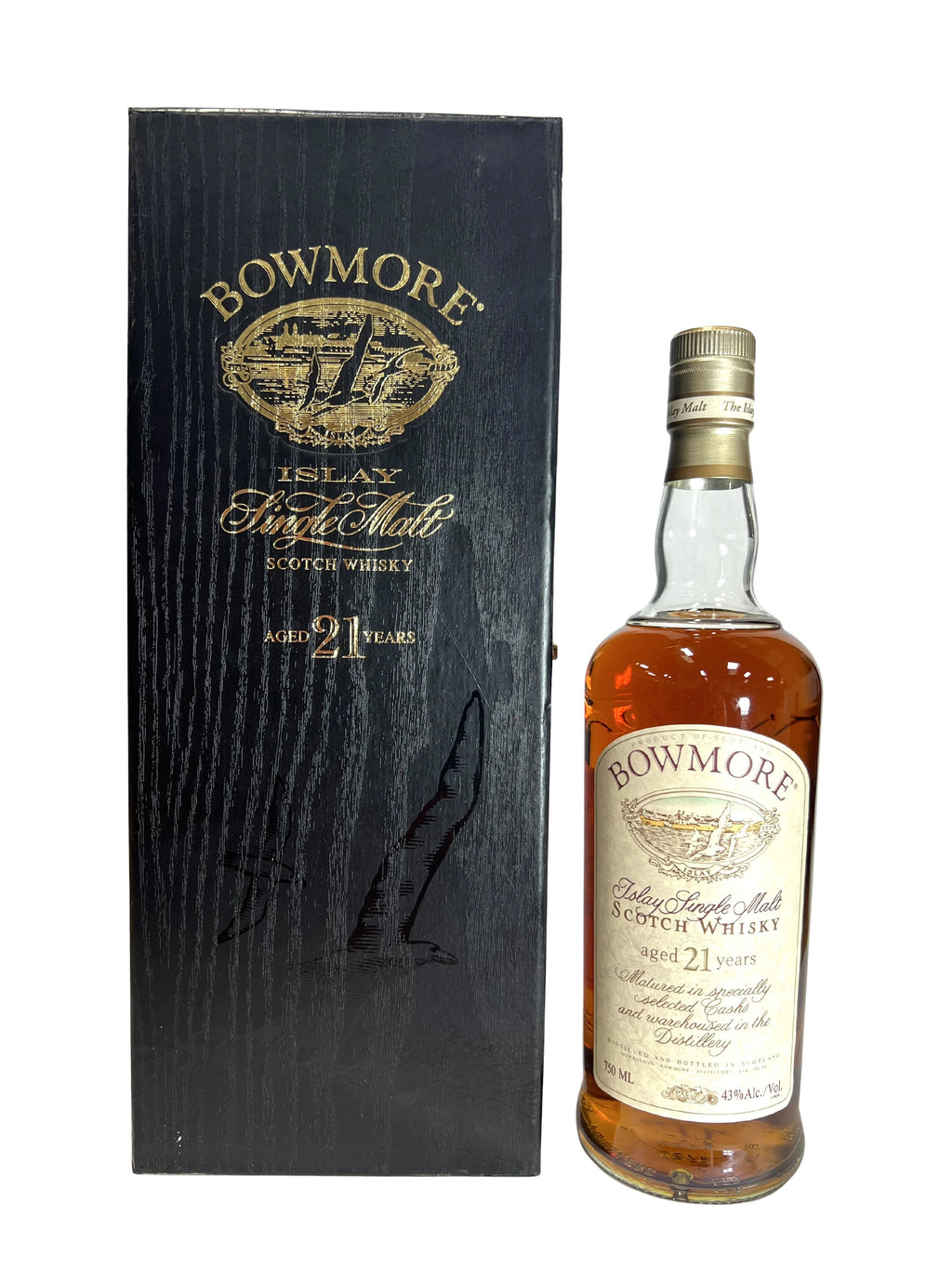 Bowmore 21-year Seagulls 1990's -bottle back