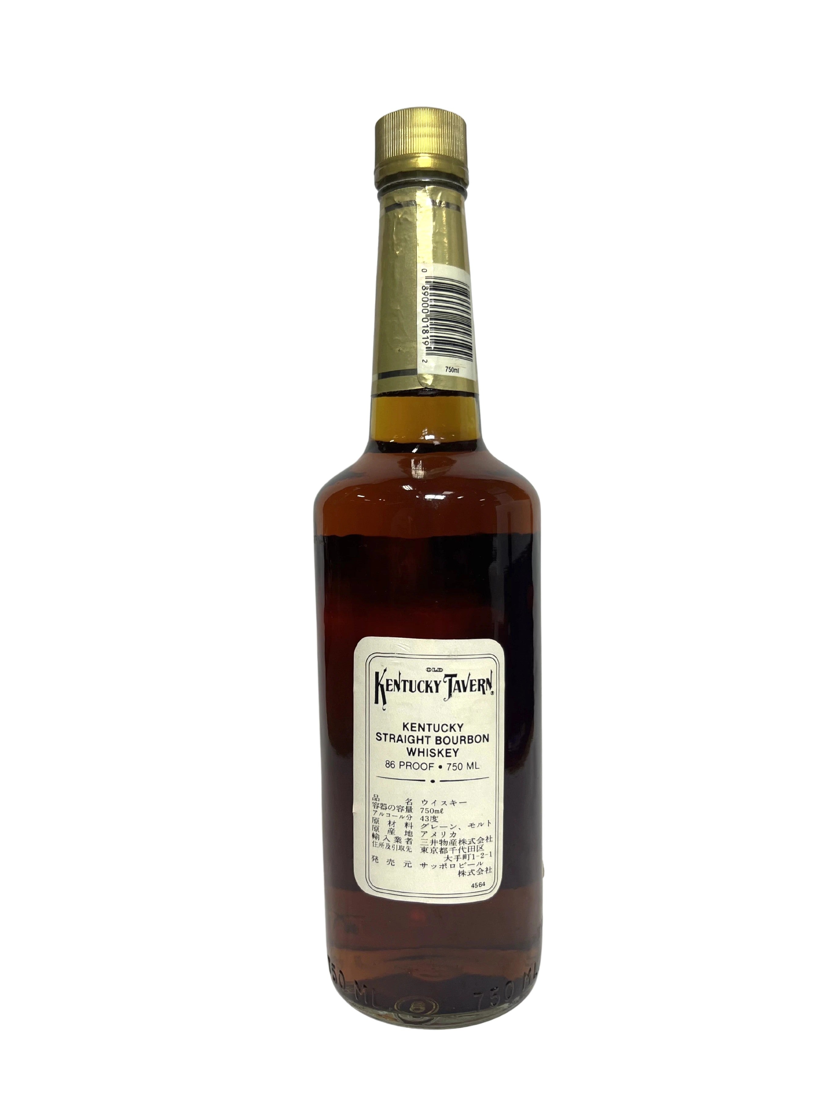 Kentucky Tavern 86pf. 1990 (Glenmore) -bottle back