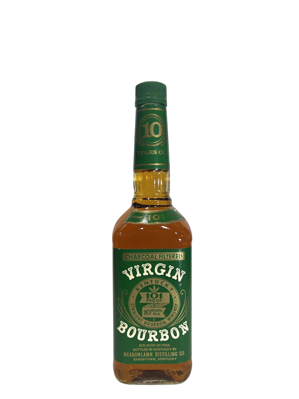 Virgin 10-year 101 proof 2012 -bottle back