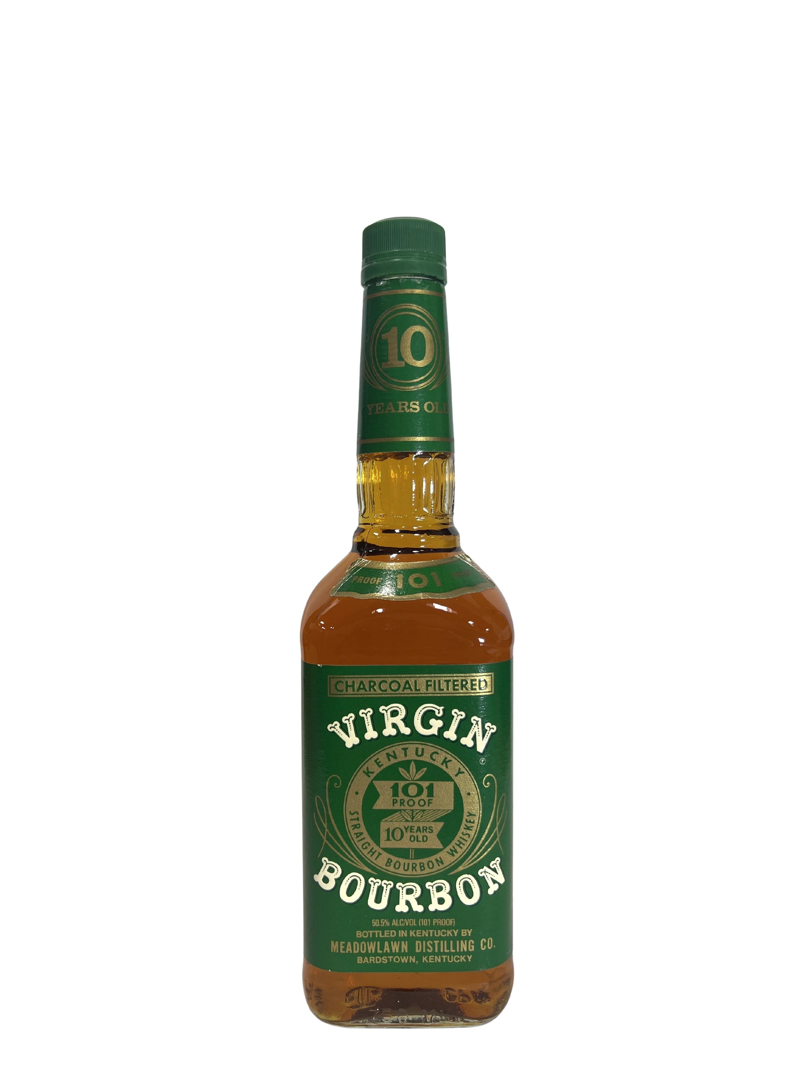 Virgin 10-year 101 proof 2012 -bottle back