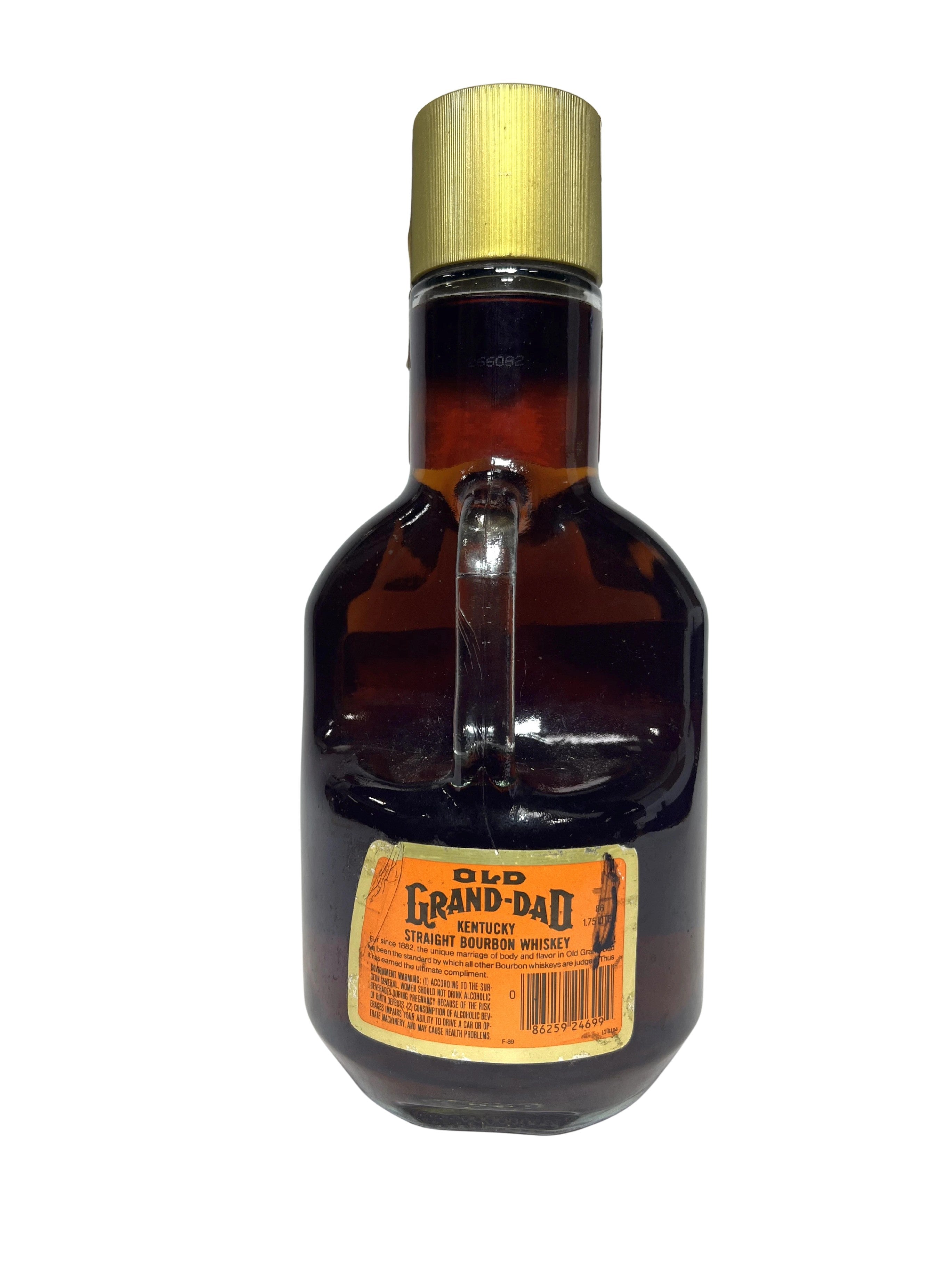 Old Grand-Dad National Distillers 86pf. 1.75 Liter 1991 -bottle back