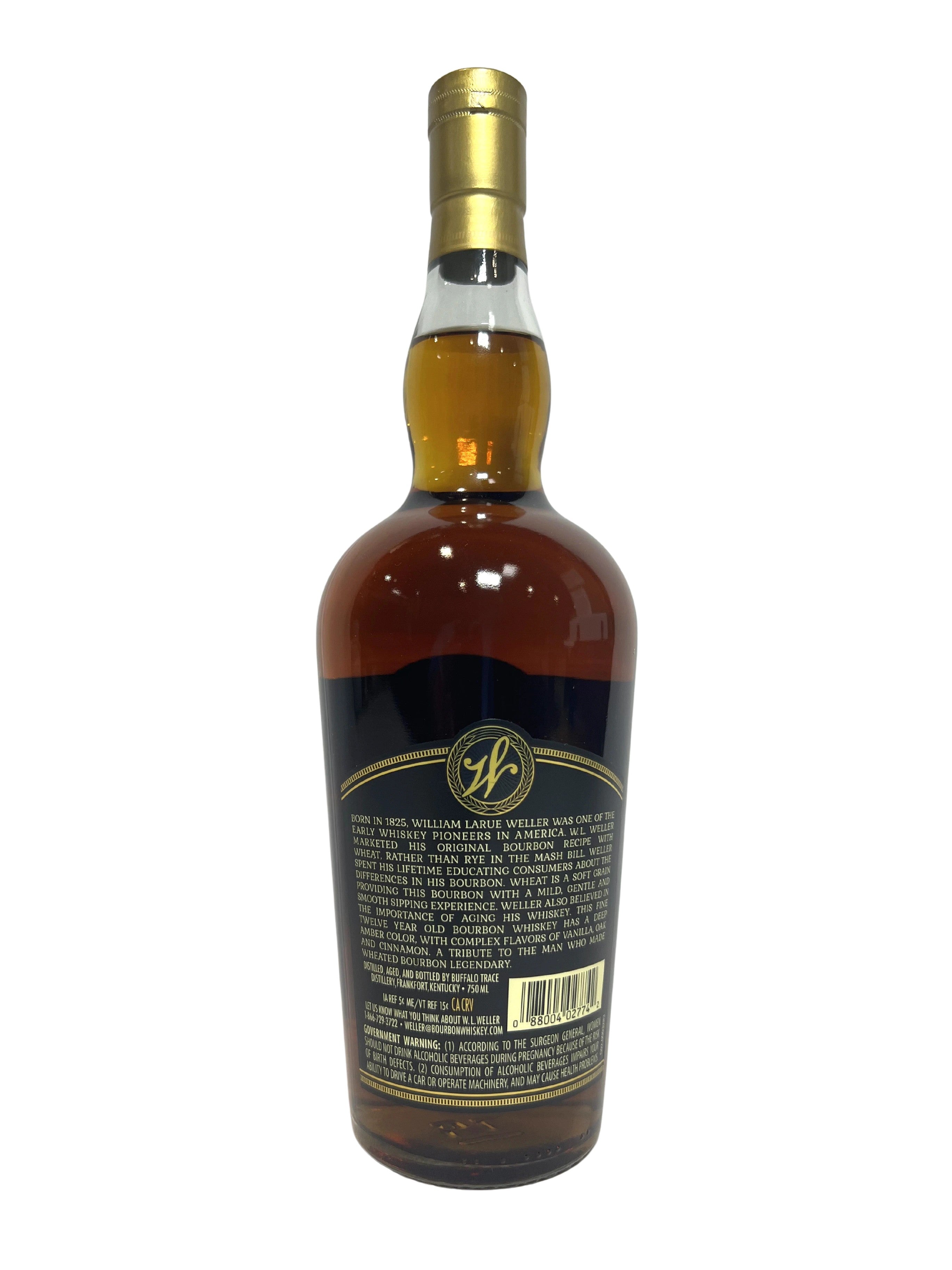 Weller 12-year -bottle back