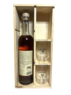 High West Rendezvous Rye 2019 with gift box and glasses -bottle back