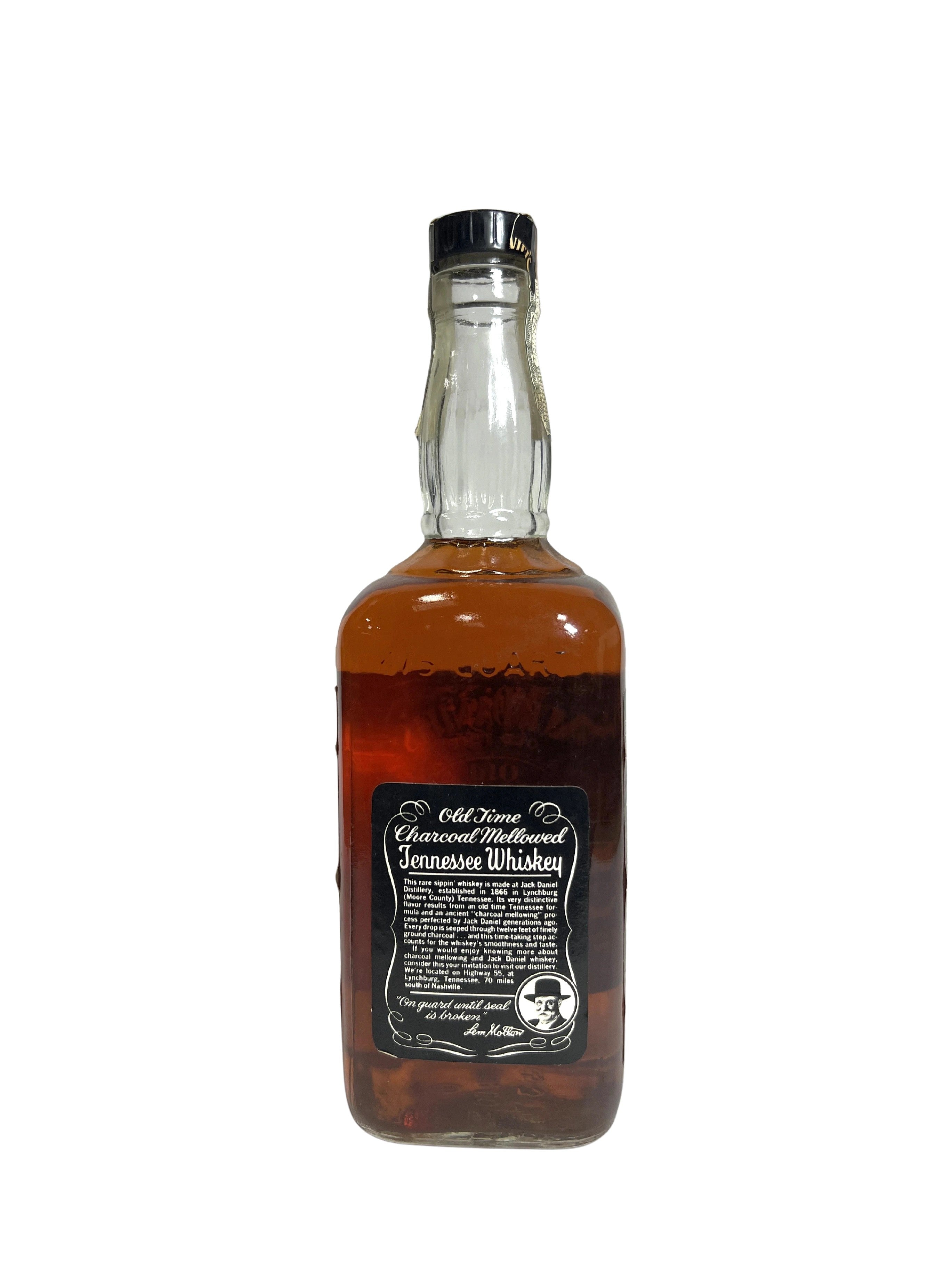 Jack Daniel's Old No. 7, 90pf 1974 -bottle back