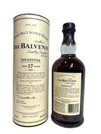 The Balvenie Sherry Oak 17-year -bottle back