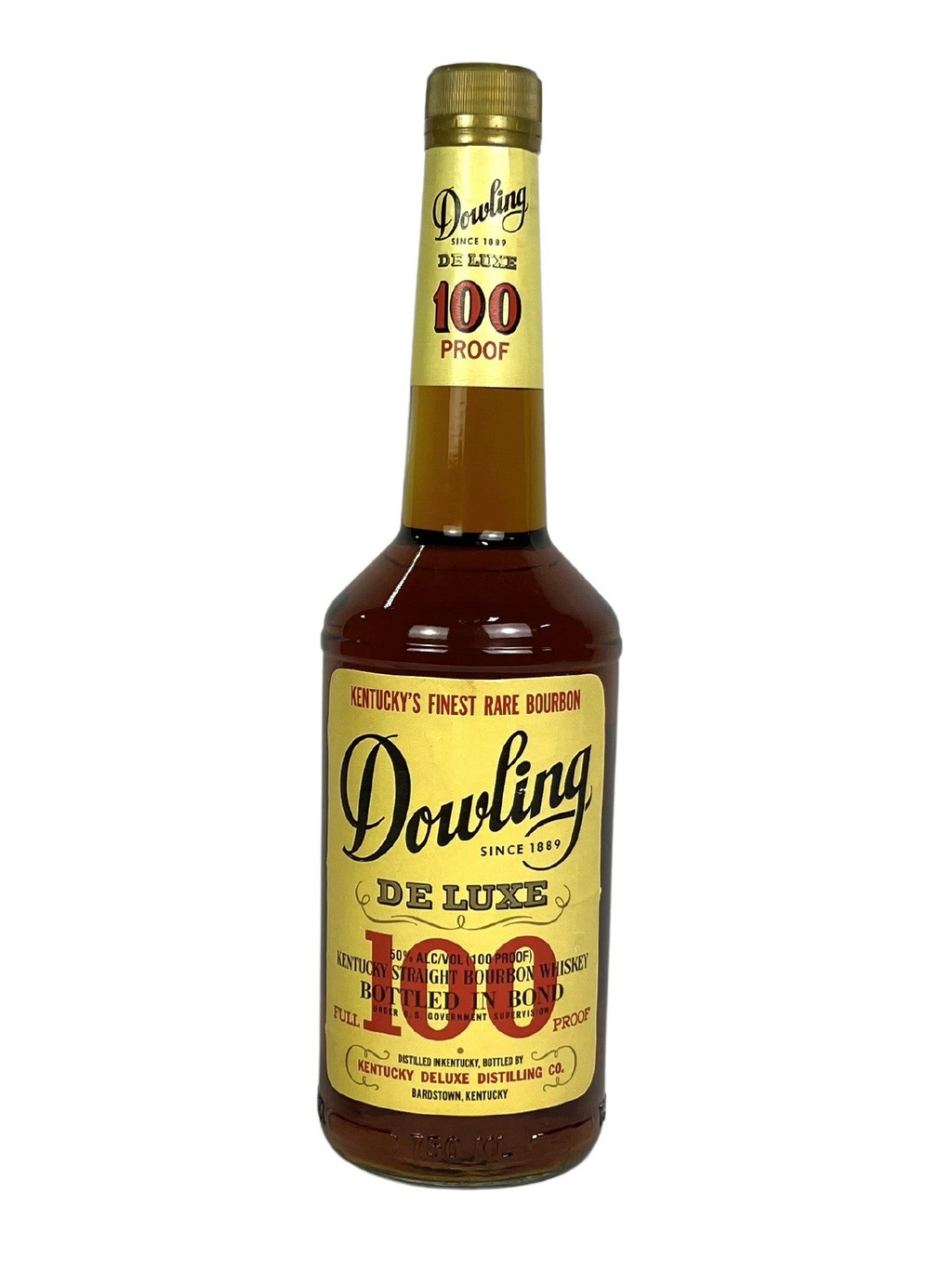 Dowling De Luxe BIB 1994 (pre-fire) -bottle back