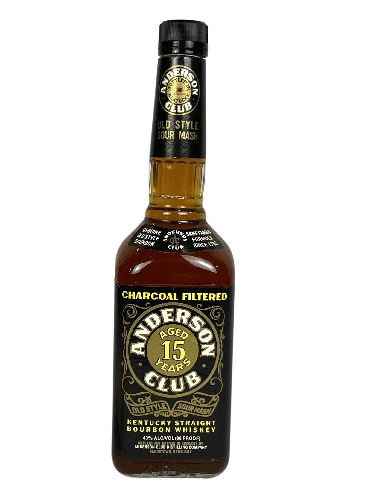 Anderson Club 15-year 1999 (pre-fire) -bottle back