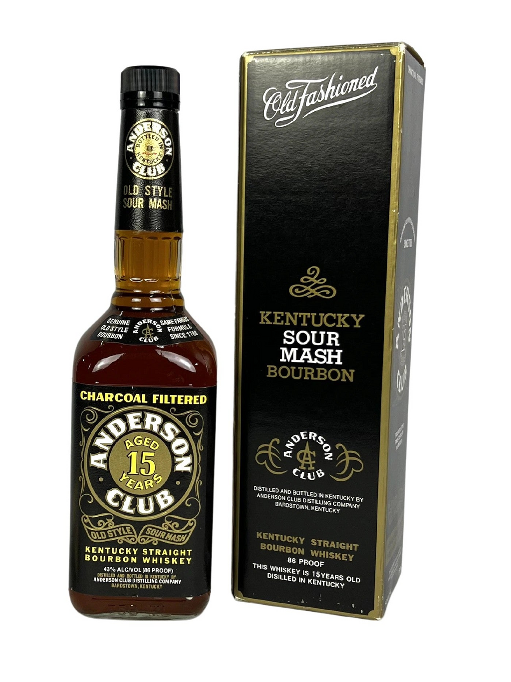 Anderson Club 15-year 1999 (pre-fire) -bottle back