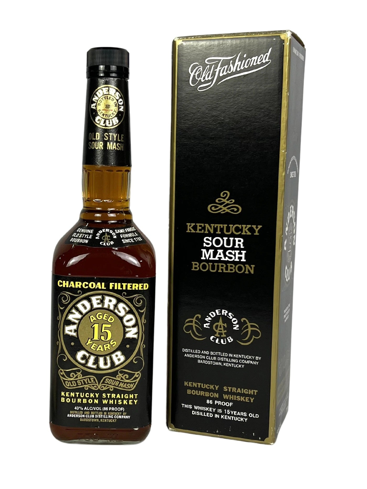 Anderson Club 15-year 1999 (pre-fire) -bottle back
