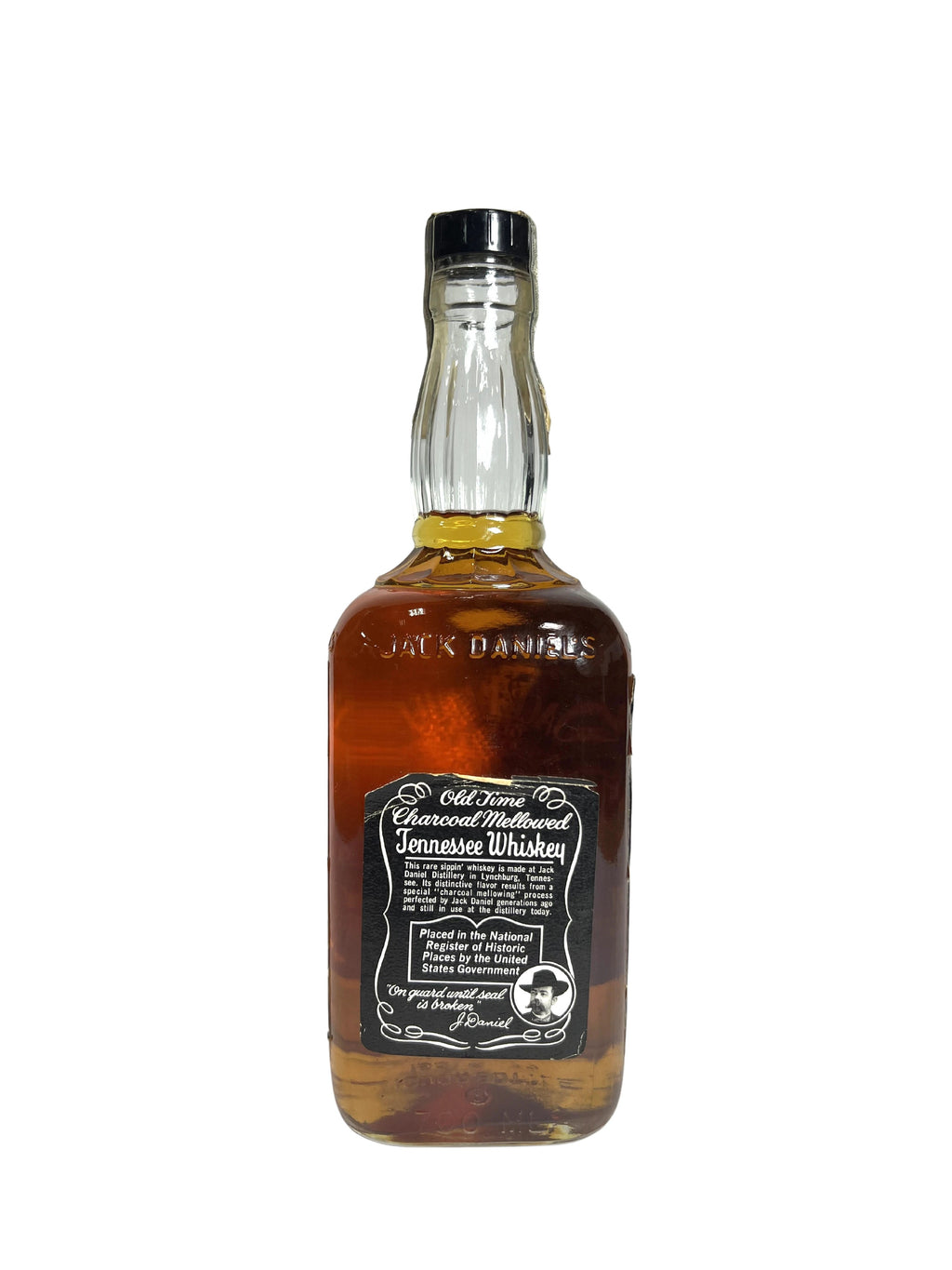 Jack Daniel's Old No. 7, 90pf 1977 -bottle back