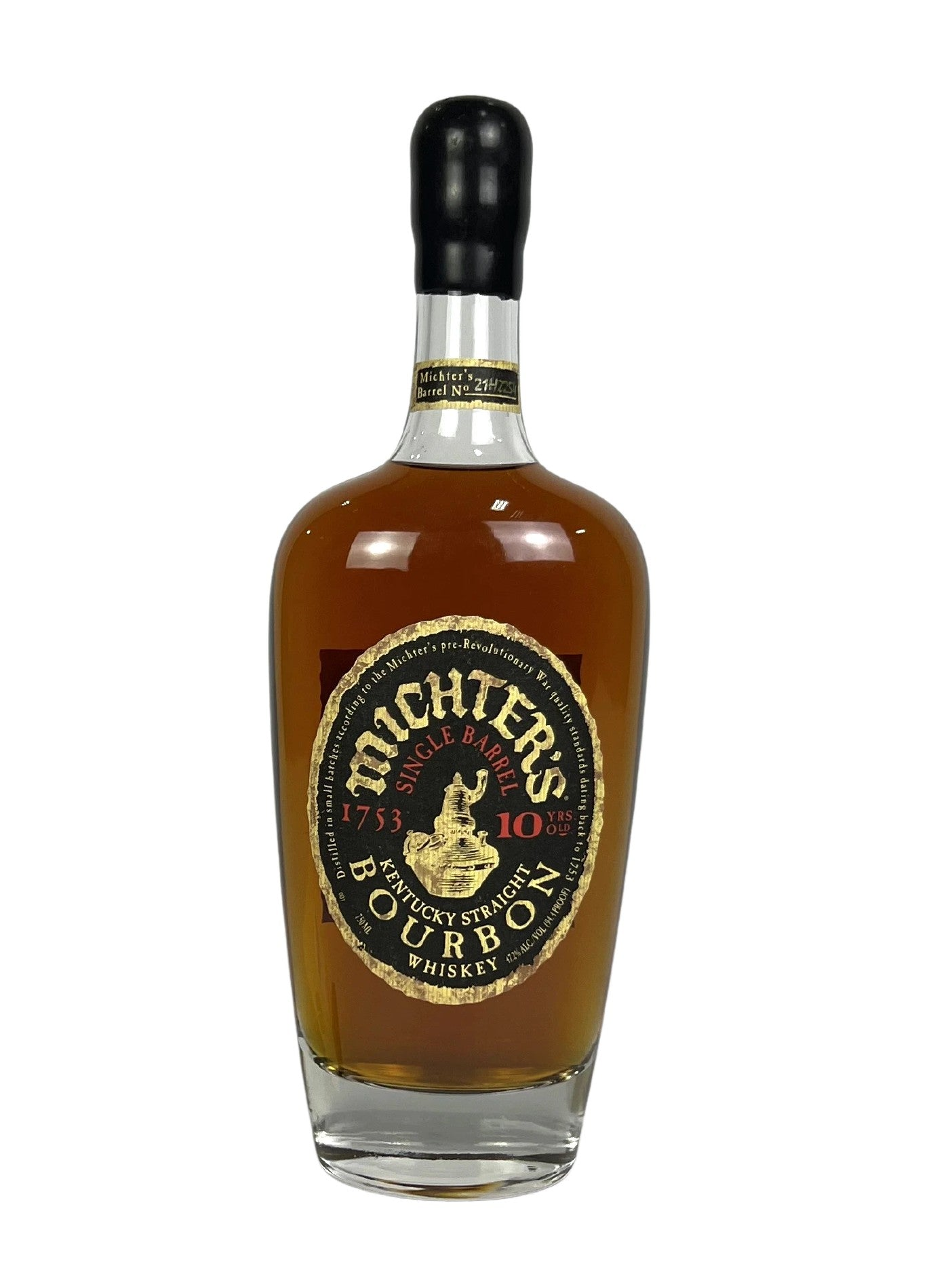 Michter's Single Barrel Kentucky Straight Bourbon Whiskey 2021 -bottle back