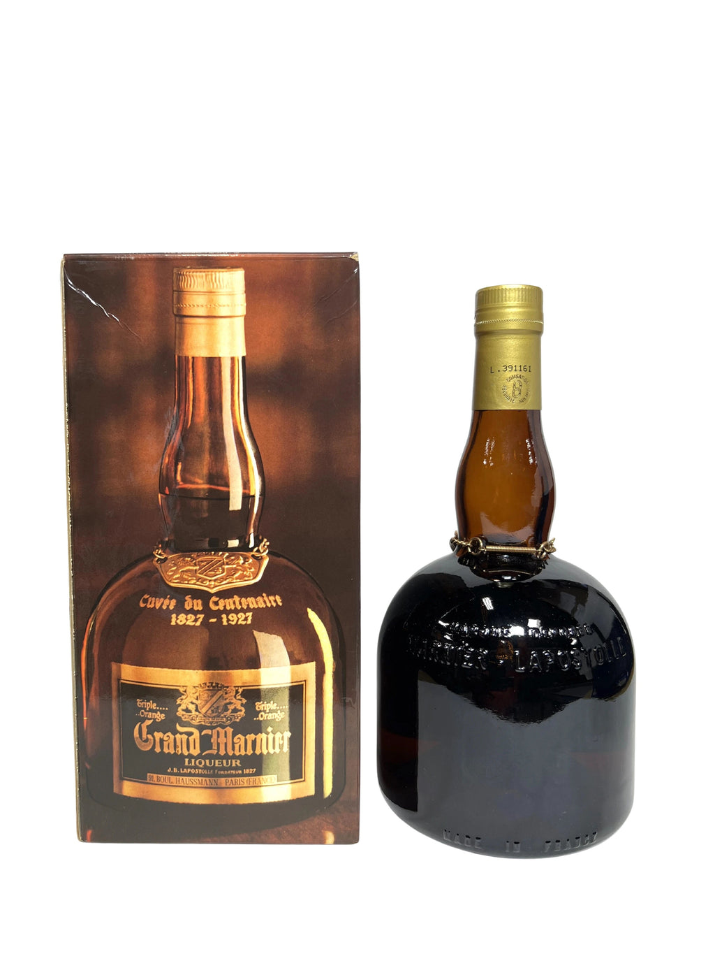 Grand Marnier Cuvée du Centenaire -bottle back