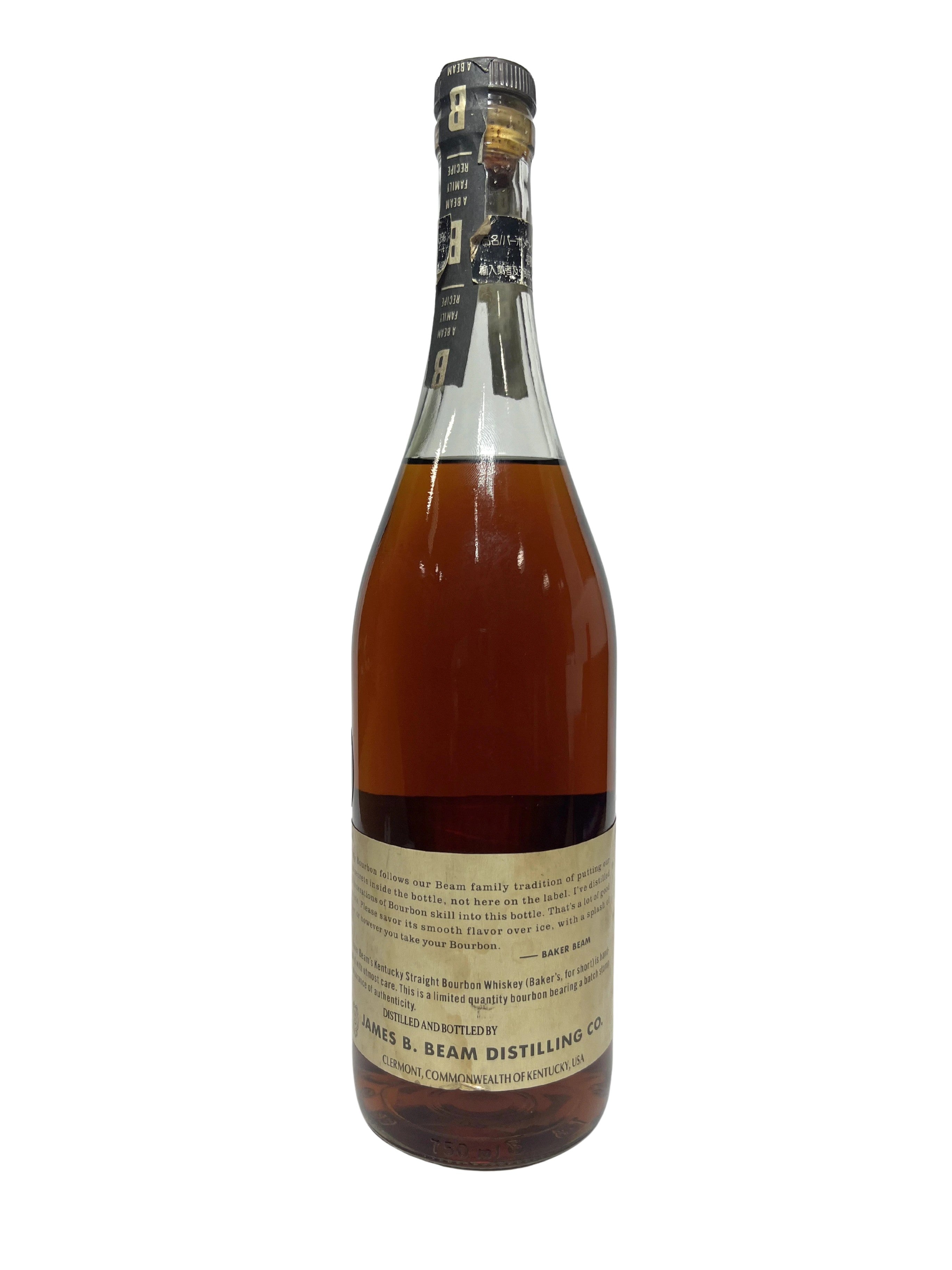 Baker's 1985 (1st release) 750ml -bottle back