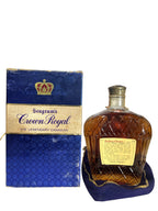 Crown Royal 1958 with bag and box -bottle back