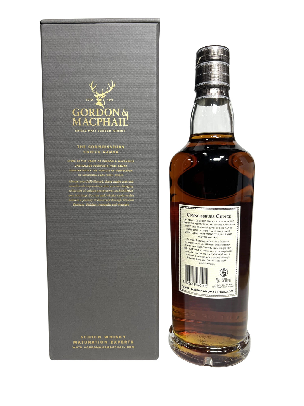 Highland Park Gordon and Machpahil Connoisseurs Choice 2018 -bottle back