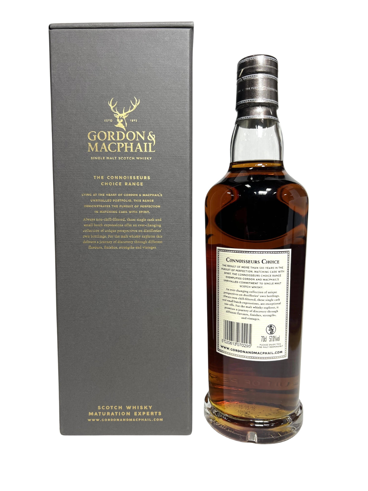 Highland Park Gordon and Machpahil Connoisseurs Choice 2018 -bottle back
