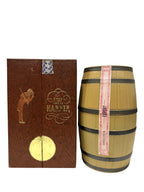 I.W. Harper mini-barrel decanter -bottle back