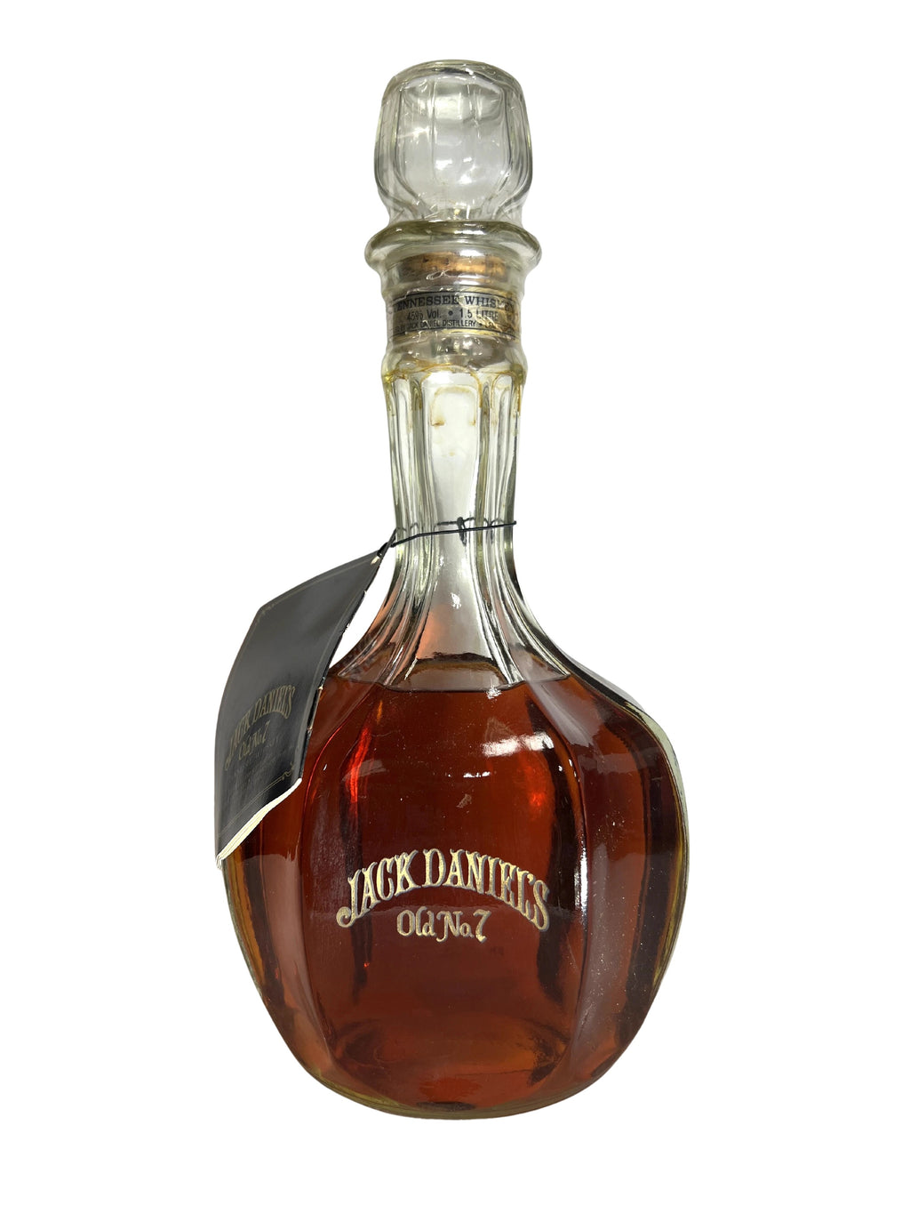 Jack Daniel's Old No. 7 90pf. 1980's 1.5 Liter -bottle back