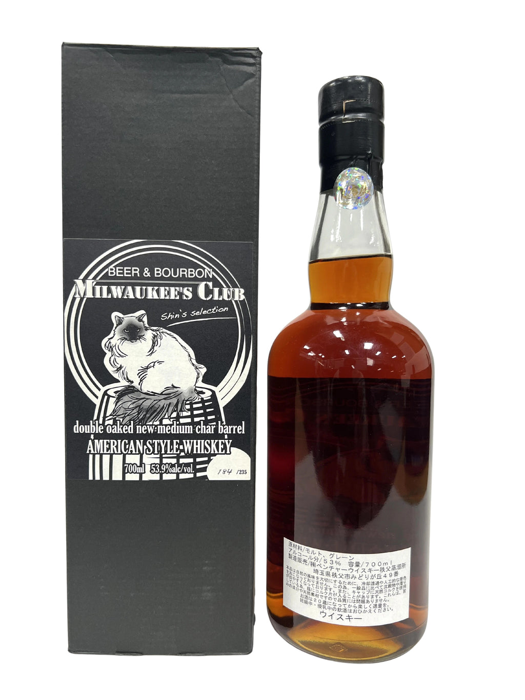 Milwaulkee Club Shin's Selection (Wild Turkey) -bottle back