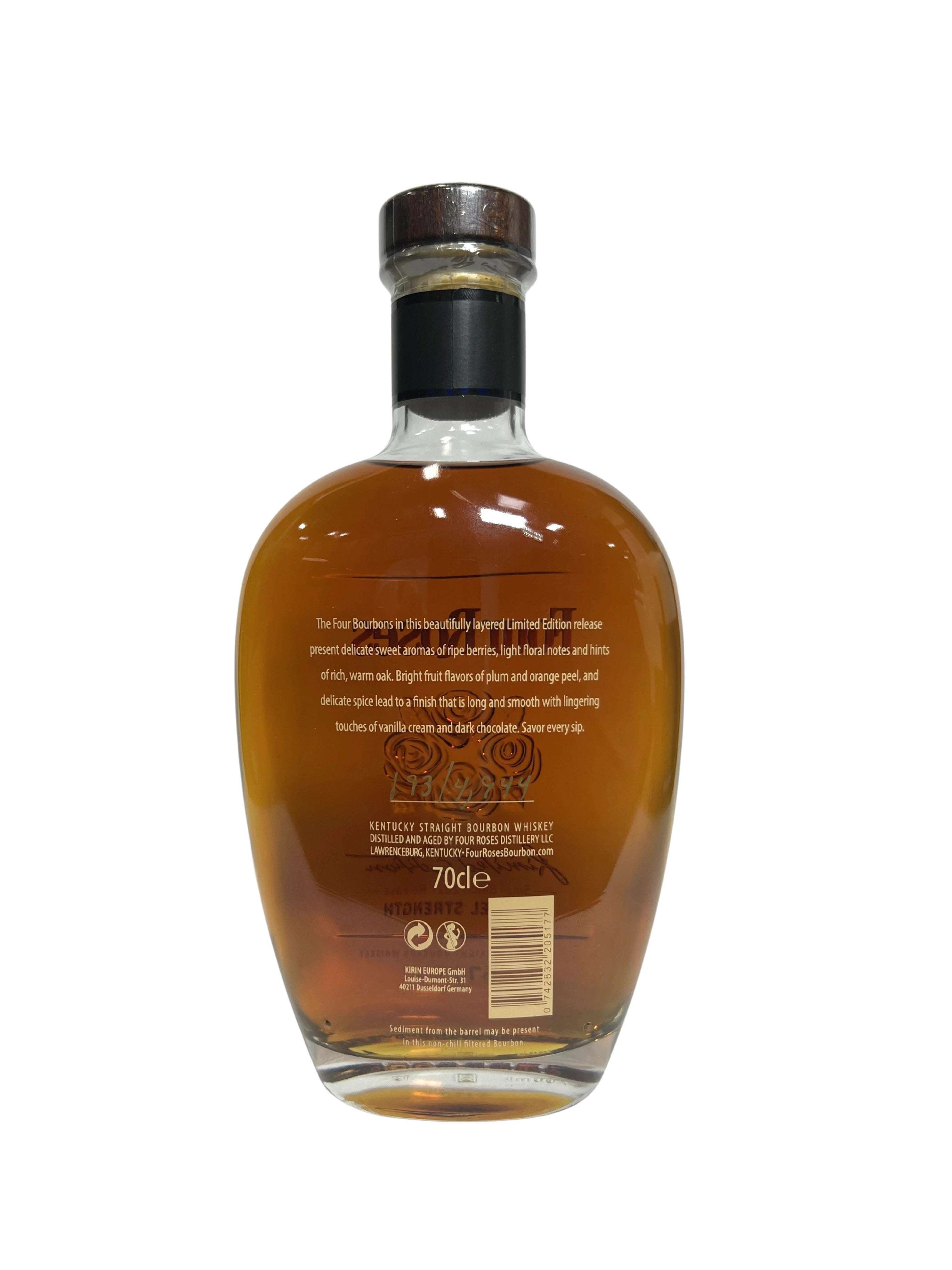 Four Roses Small Batch Limited Edition 2021 700ml -bottle back