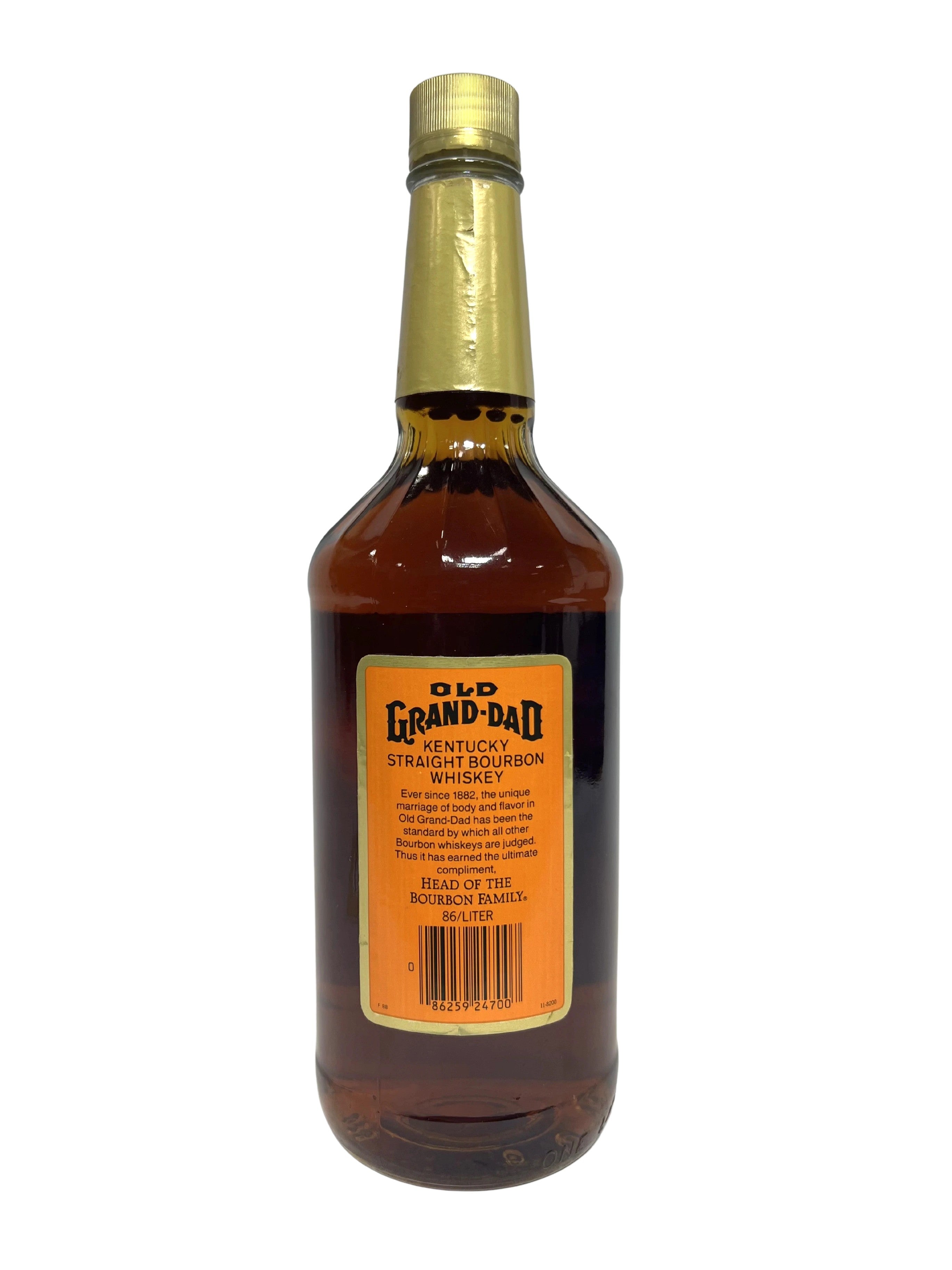 Old Grand Dad National Distillers 86pf. 1991 Liter -bottle back