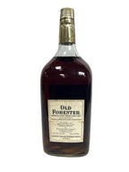 Old Forester 1978 Half Gallon -bottle back