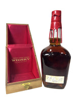 Maker's Mark Red Wax 1972 with wooden box -bottle back