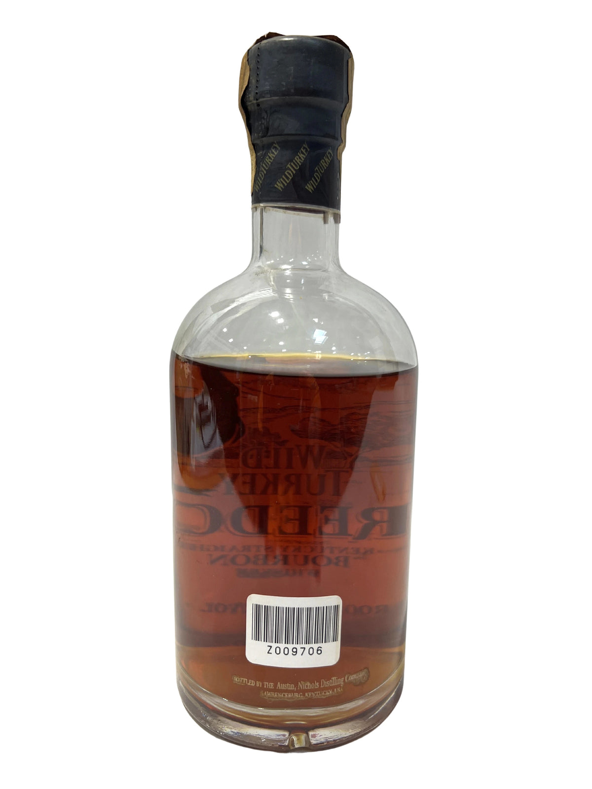 Wild Turkey Freedom (no tube, low fill) -bottle back