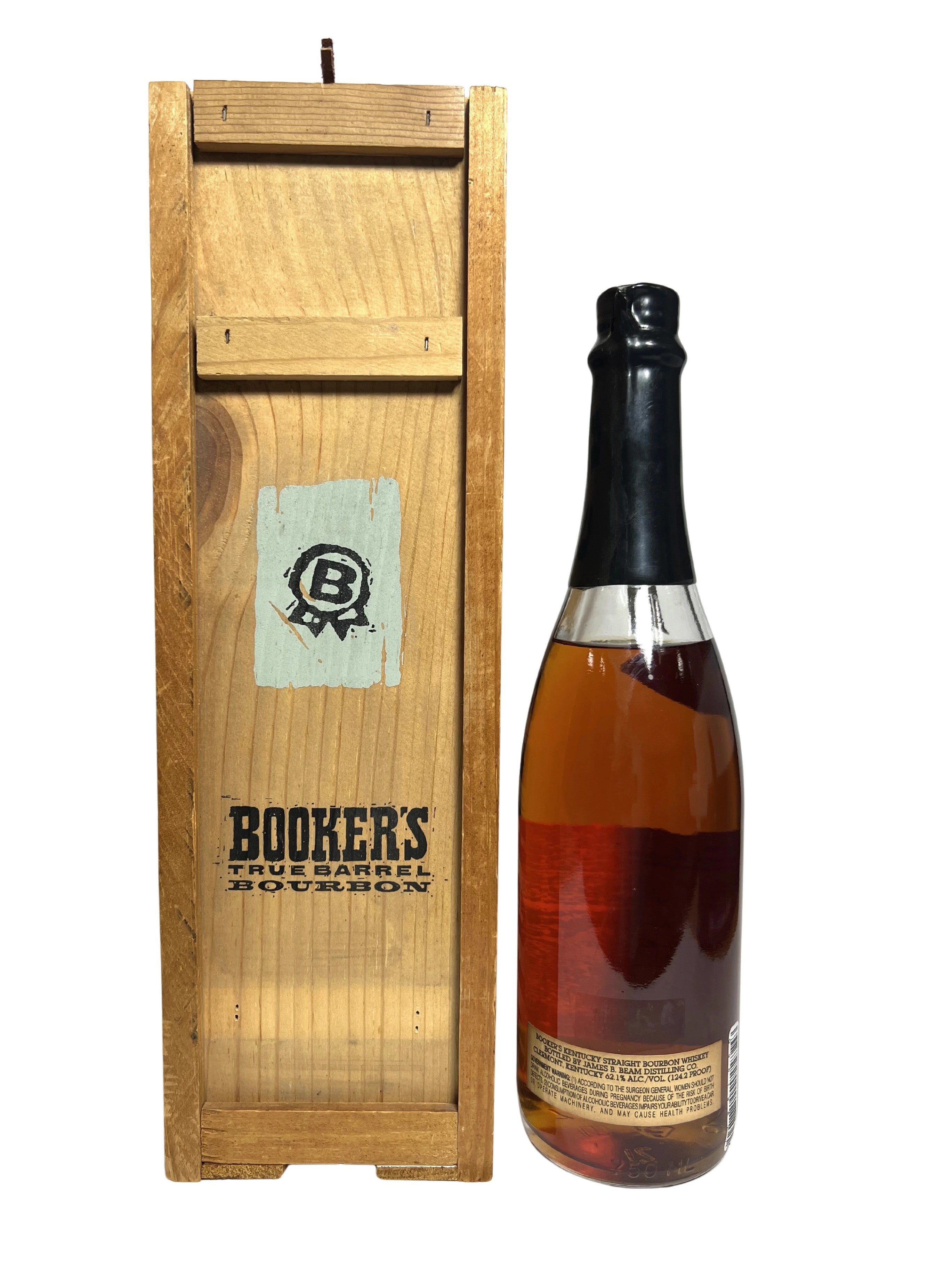 Booker's Black Wax 1982 -bottle back