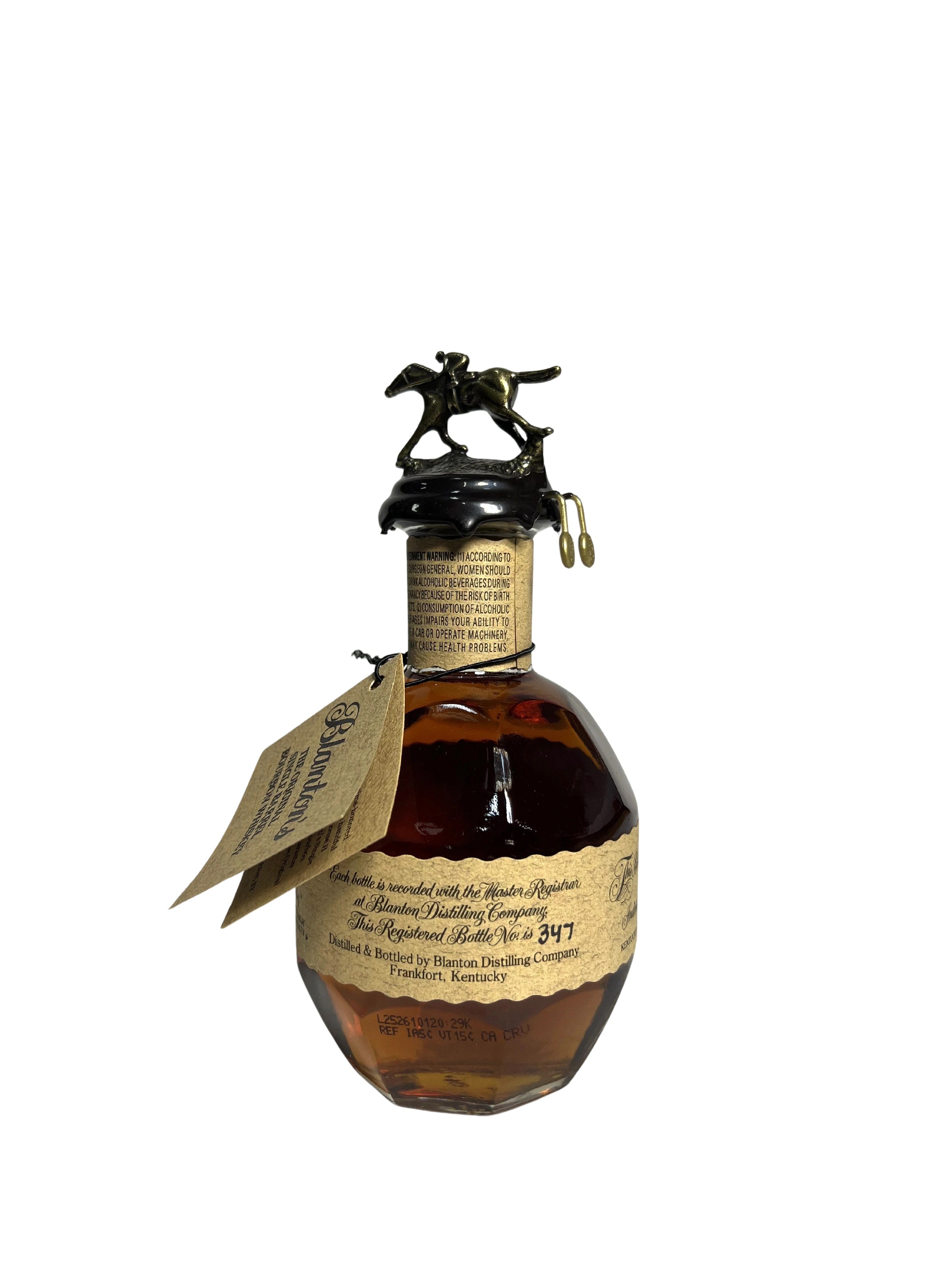 Blanton's Original Single Barrel 375ml -bottle back