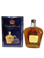 Crown Royal 1979 Liter with bag and box -bottle back