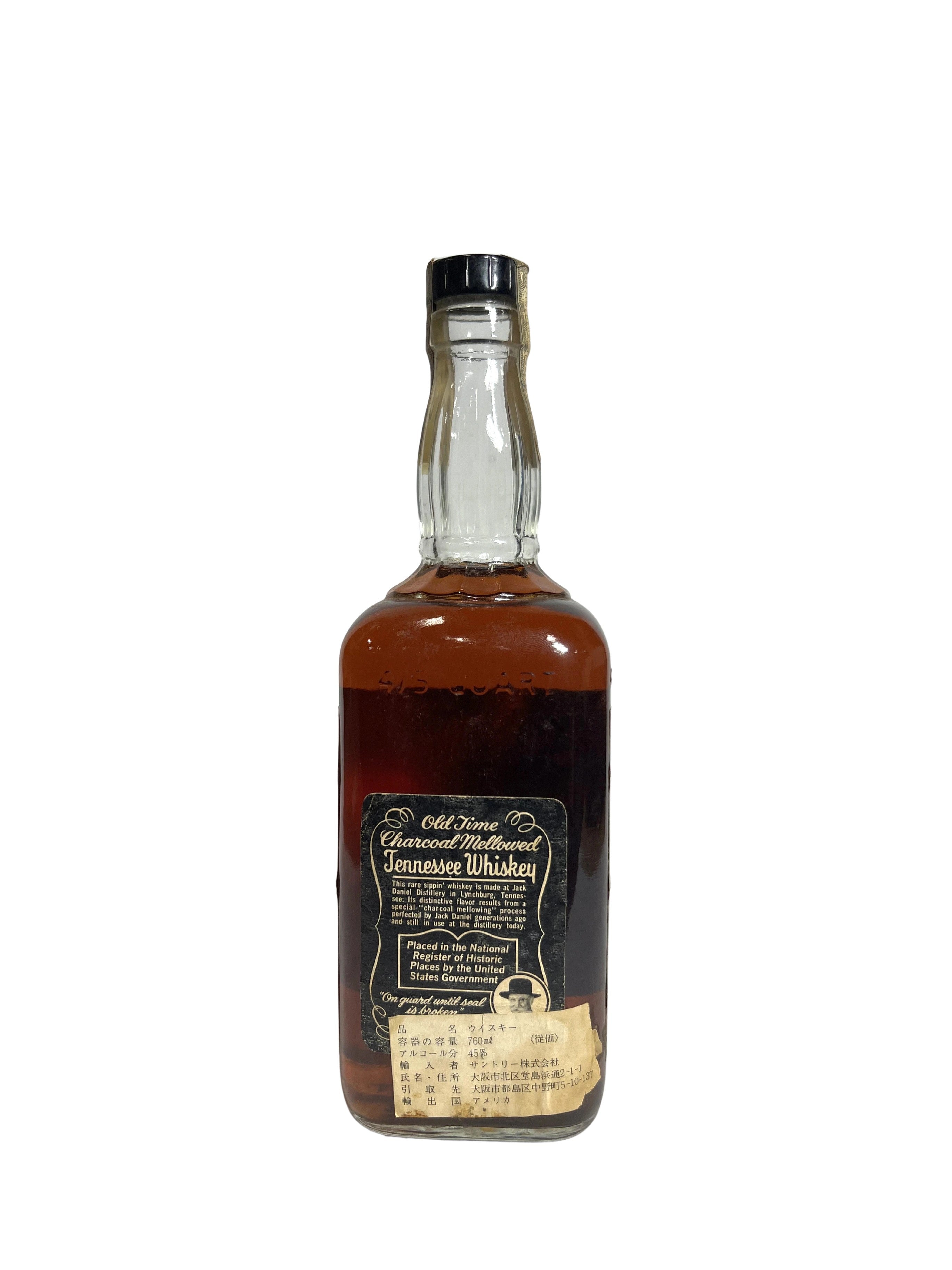 Jack Daniel's Old No. 7, 90pf 1975 -bottle back