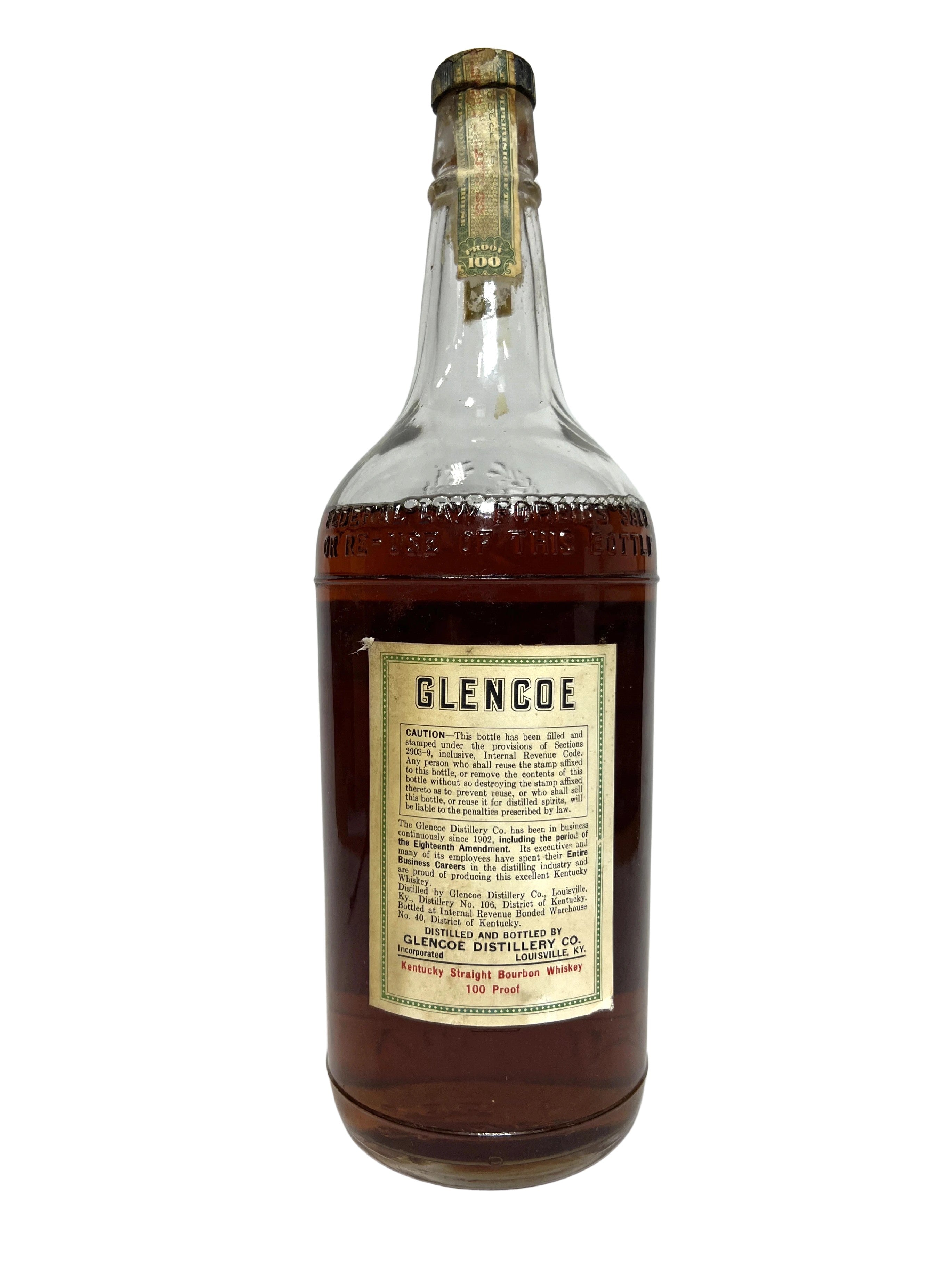 Glencoe BIB 1943 Quart -bottle back