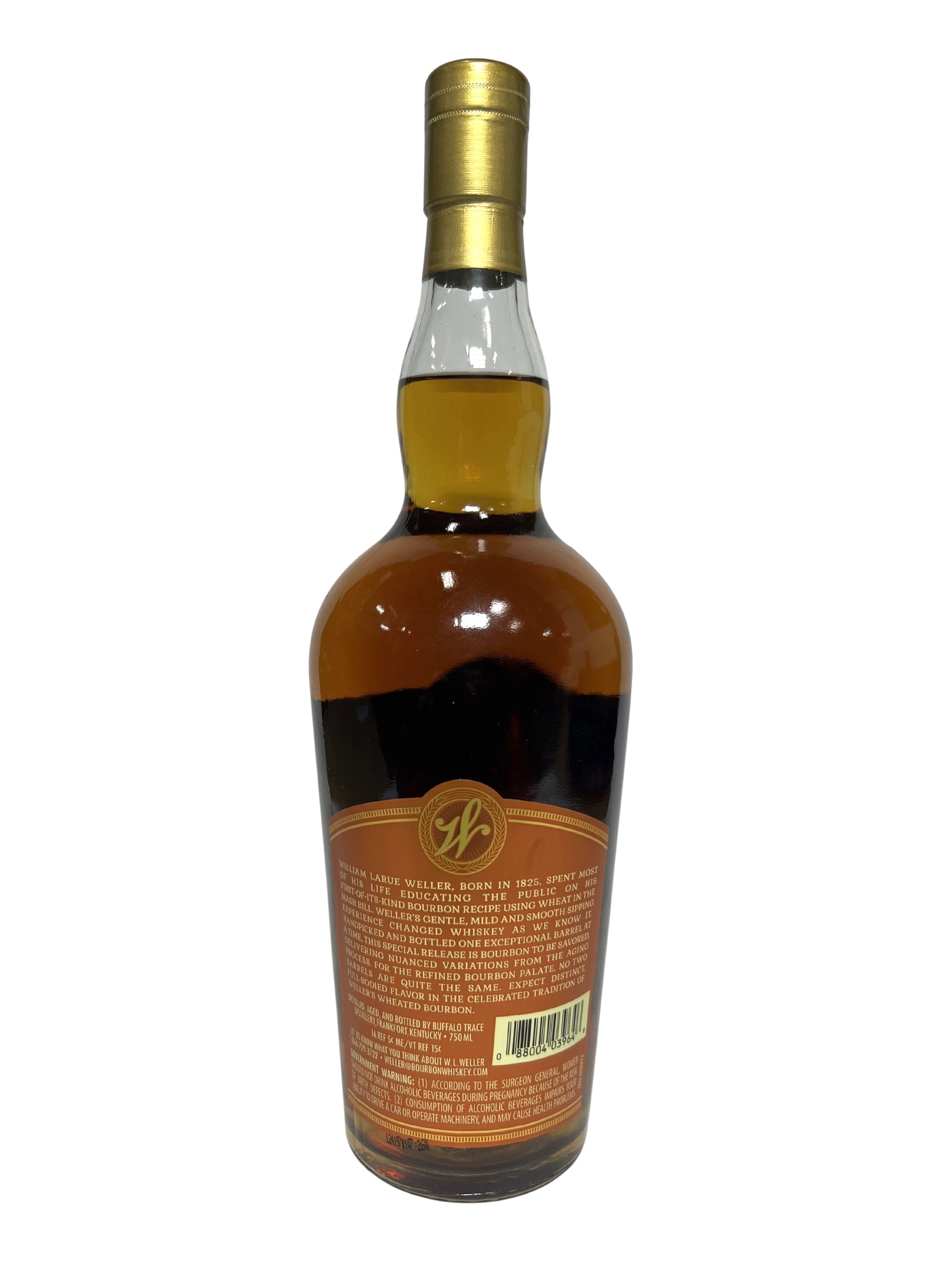 Weller Single Barrel -bottle back