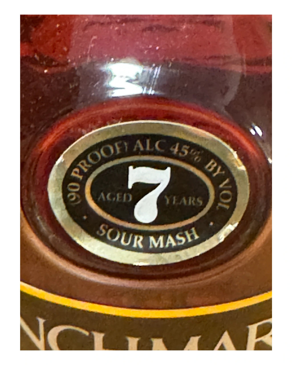 1990 Benchmark Bourbon 7-year 90pf. 1990 90 Proof
