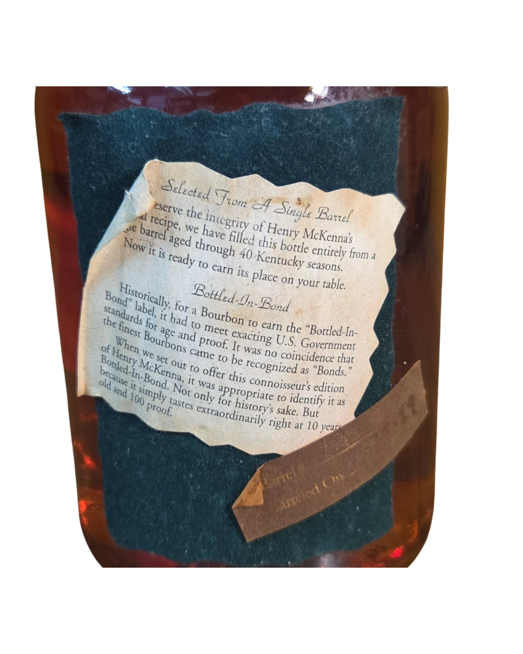 PRE-ARRIVAL 1989 (pre-fire Heaven Hill) Henry McKenna Single Barrel Bottled-In-Bond 100 Proof 750ml (comes in 2–3 weeks)