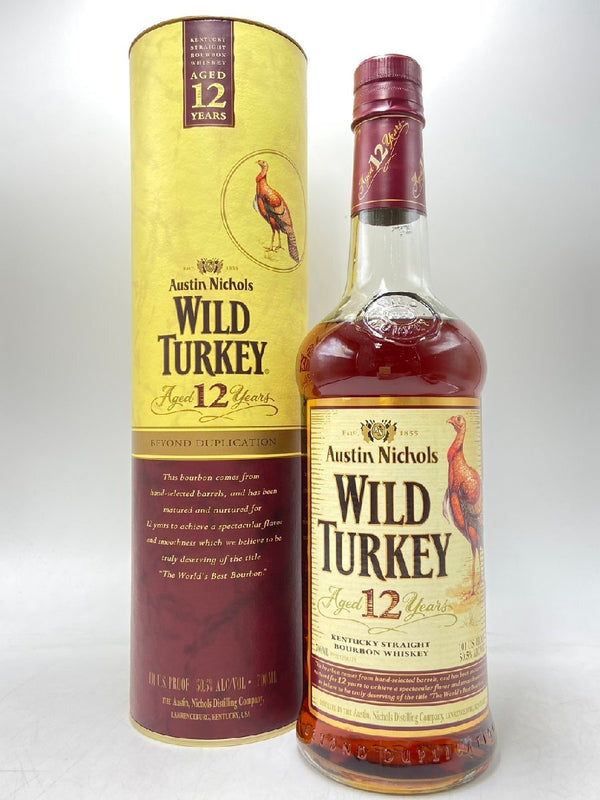 Wild Turkey 12-year Unilabel (700ml) circa 2005 with tube
