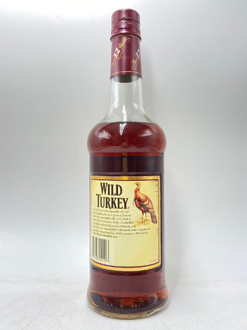 Wild Turkey 12-year Unilabel (700ml) circa 2005 with tube