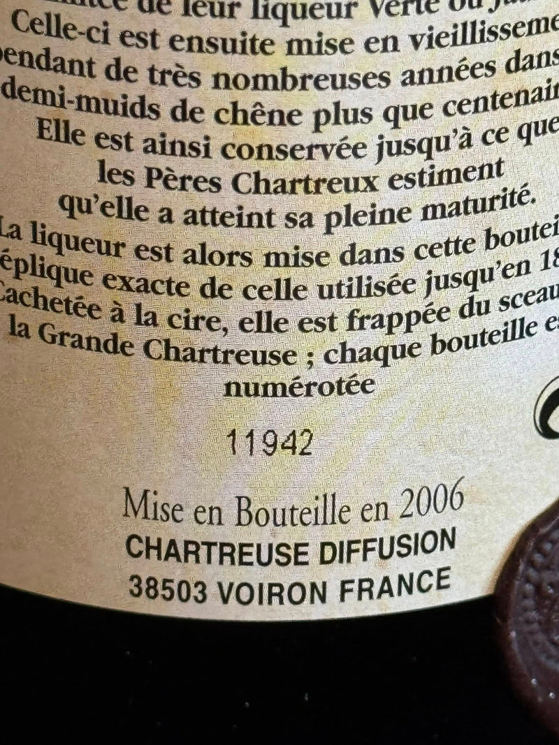 Chartreuse VEP Green 2006 Liter with box